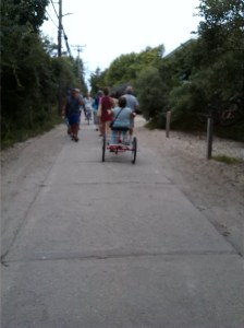 Oh, no -- a tricycle!